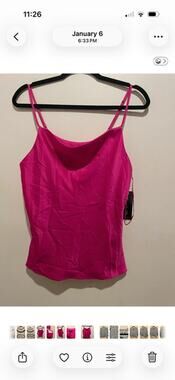 Bright pink NWT tank top size large